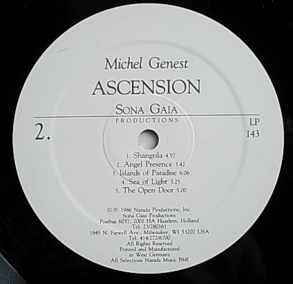 Michel Genest - Ascension | Sona Gaia Productions (LP-143) - 4 Michel Genest - Ascension | Sona Gaia Productions (LP-143) - 4