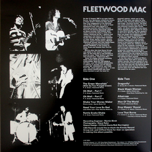 Fleetwood Mac - Fleetwood Mac's Greatest Hits | Music On Vinyl (MOVLP103)