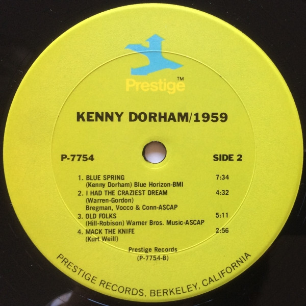Kenny Dorham - Kenny Dorham/1959 | Prestige (PR 7754) - 4