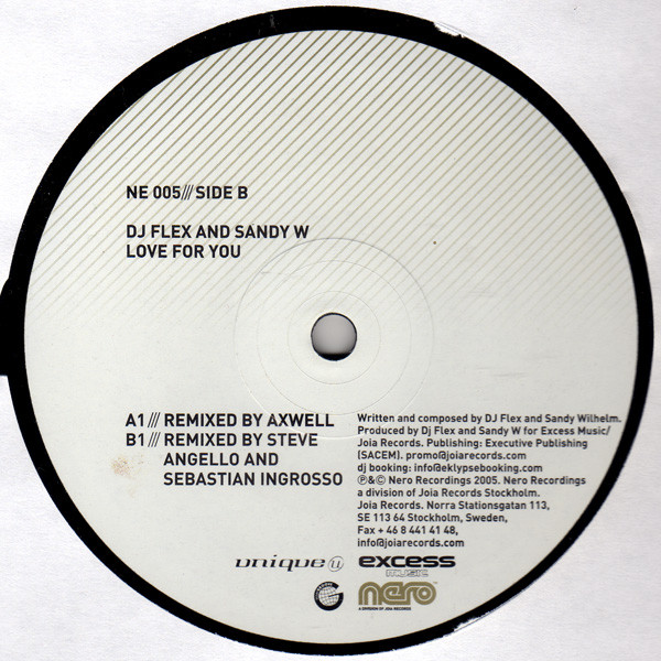 DJ Flex And Sandy Wilhelm - Love For You | Nero Recordings (NE 005) - 4