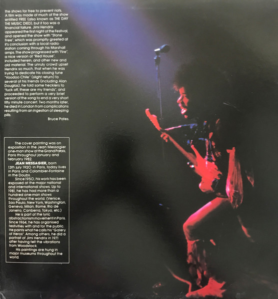 Jimi Hendrix - The Jimi Hendrix Concerts | Reprise Records (9 22306-1, 1-22306) - 3 Jimi Hendrix - The Jimi Hendrix Concerts | Reprise Records (9 22306-1, 1-22306) - 3