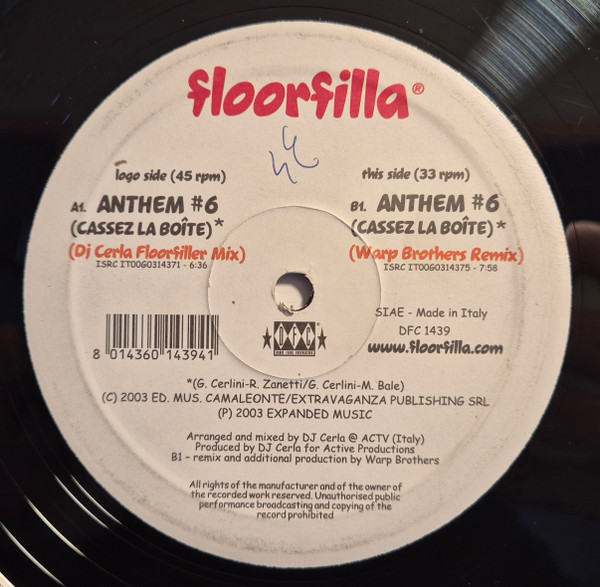 Floorfilla - Anthem #6 (Cassez La Boite) | DFC (DFC 1439) - 4 Floorfilla - Anthem #6 (Cassez La Boite) | DFC (DFC 1439) - 4