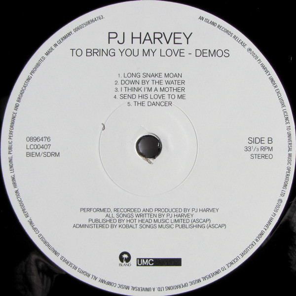 PJ Harvey - To Bring You My Love - Demos | Island Records (0896476) - 2