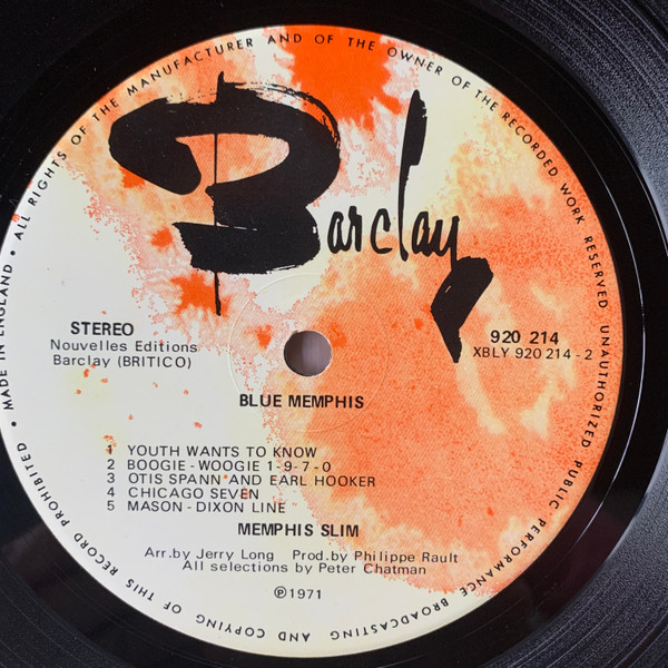 Memphis Slim - Blue Memphis | Barclay (920 214) - 4