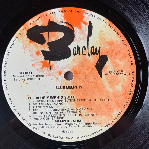 Memphis Slim - Blue Memphis | Barclay (920 214) - 3