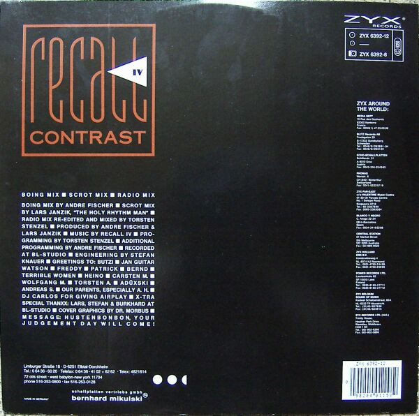 Recall IV - Contrast | Techno Drome International (chapter 2 program 6) - 2 Recall IV - Contrast | Techno Drome International (chapter 2 program 6) - 2