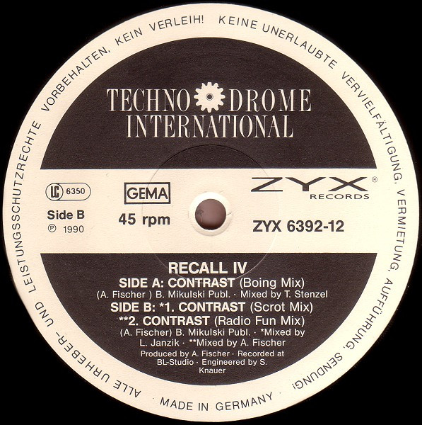 Recall IV - Contrast | Techno Drome International (chapter 2 program 6) - 4 Recall IV - Contrast | Techno Drome International (chapter 2 program 6) - 4