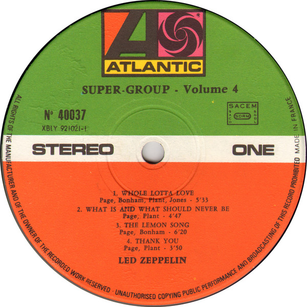 Led Zeppelin - Led Zeppelin II | Atlantic (40 037) - 2 Led Zeppelin - Led Zeppelin II | Atlantic (40 037) - 2
