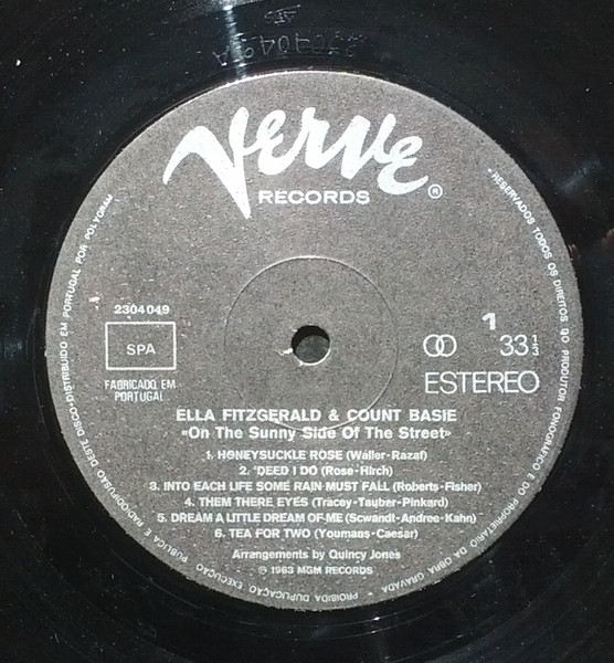 Ella Fitzgerald & Count Basie - On The Sunny Side Of The Street | Verve Records (2304049) - 2