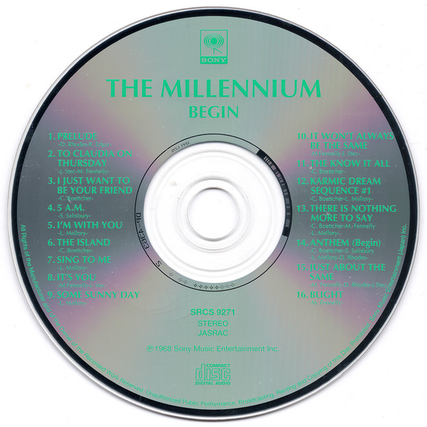 The Millennium - Begin CD | Sony (SRCS 9271) - 4 The Millennium - Begin CD | Sony (SRCS 9271) - 4