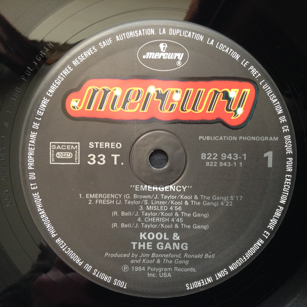 Kool & The Gang - Emergency [Vinyl] | Mercury (822 943-1) - 3