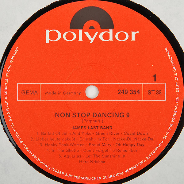 James Last - Non Stop Dancing 9 | Polydor (249 354)