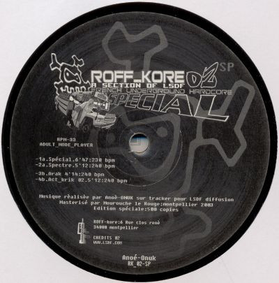 Anoe-Onuk - French Underground Hardcore | RoffKore Records (RK 02-SP) - main