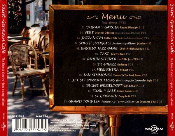 Various - Saint-Germain Café | Wagram Music (3071562) - 2