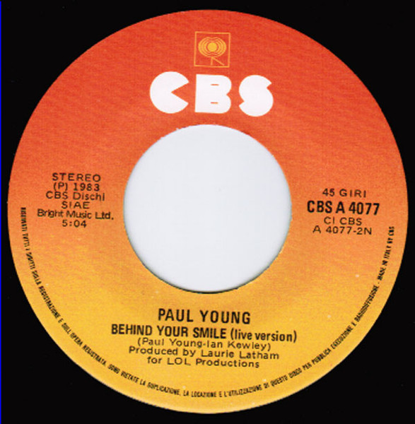 Paul Young - Love Of The Common People | CBS (CBS A 4077) - 4