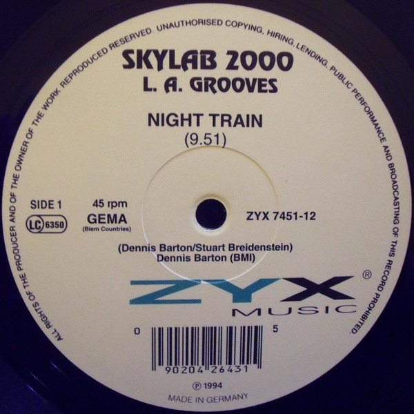 Skylab 2000 - L.A. Grooves | ZYX Music (ZYX 7451-12) - main