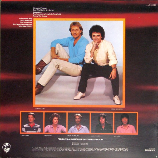 Air Supply - Now And Forever | Big Time Phonograph Recording Co. (BTLC 1004) - 2