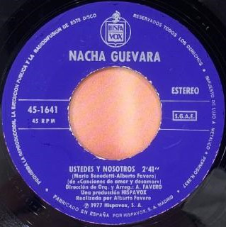 Nacha Guevara - Te Quiero / Ustedes Y Nosotros | Hispavox (45-1641) - 4