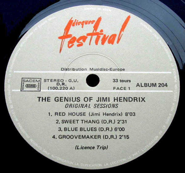 Jimi Hendrix - The Genius Of Jimi Hendrix (Original Sessions) | Disques Festival (ALBUM 204) - 4