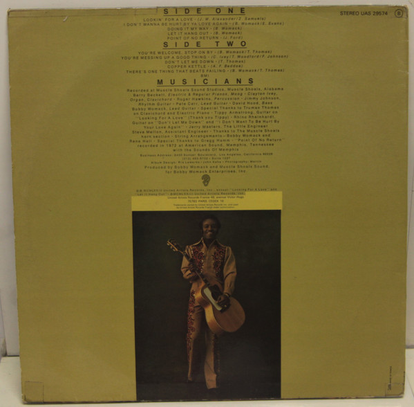 Bobby Womack - Lookin' For A Love Again | United Artists Records (UAS 29574) - 2 Bobby Womack - Lookin' For A Love Again | United Artists Records (UAS 29574) - 2