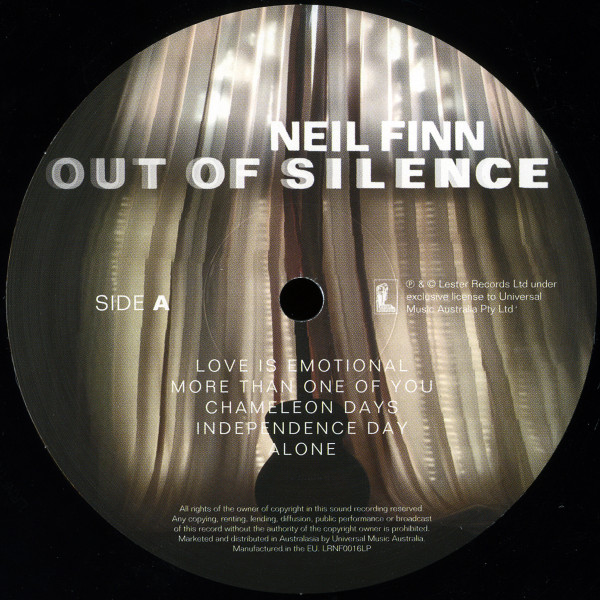 Neil Finn - Out Of Silence | Lester Records (LRNF0016LP) - 4