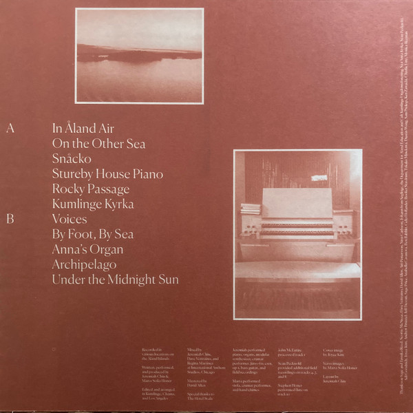 Jeremiah Chiu & Marta Sofia Honer - Recordings From The Åland Islands | International Anthem Recording Company (IARC0053) - 2