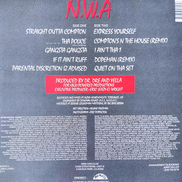 N.W.A. - Straight Outta Compton | Ruthless Records (0600753469958) - 2 N.W.A. - Straight Outta Compton | Ruthless Records (0600753469958) - 2