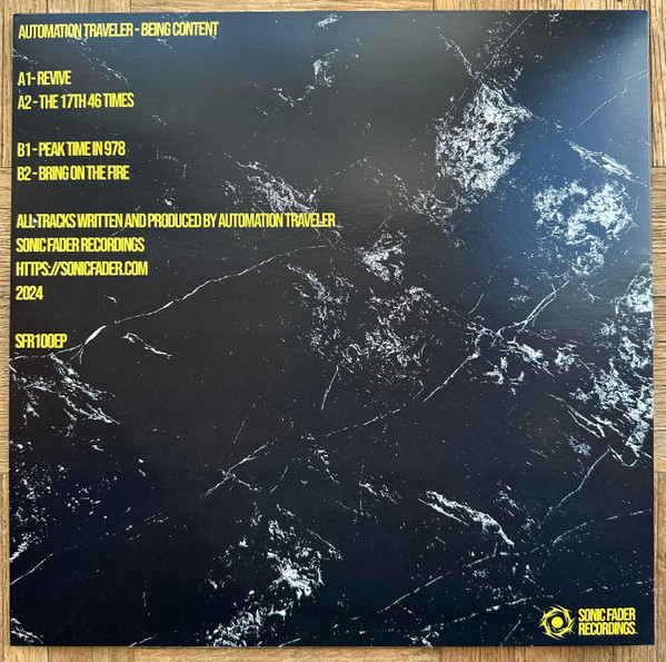 Automation Traveler - Being Content | Sonic Fader Recordings (SFR100EP) - 2