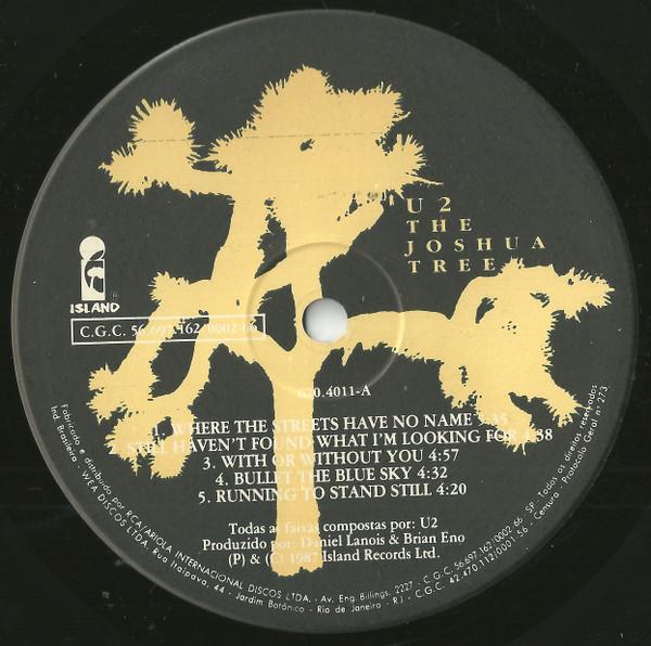 U2 - The Joshua Tree | Island Records (670.4011) - 4 U2 - The Joshua Tree | Island Records (670.4011) - 4