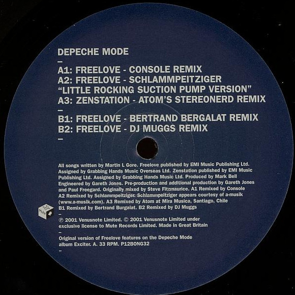 Depeche Mode - Freelove | Mute (P12BONG32) - 3
