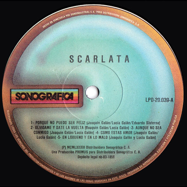 Scarlata - Scarlata | Sonografica (LPD-20.039) - 2