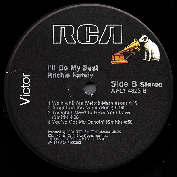 The Ritchie Family - I'll Do My Best | RCA Victor (AFL1-4323) - 4 The Ritchie Family - I'll Do My Best | RCA Victor (AFL1-4323) - 4