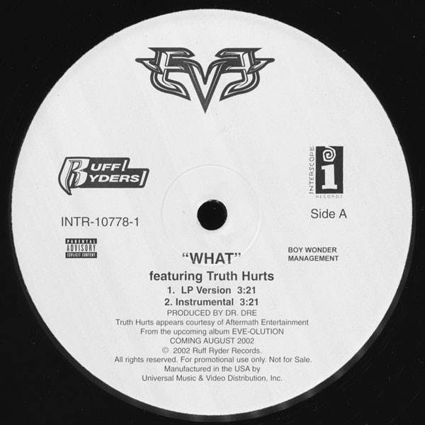 Eve Featuring Truth Hurts - What | Interscope Records (INTR-10778-1) - 2 Eve Featuring Truth Hurts - What | Interscope Records (INTR-10778-1) - 2