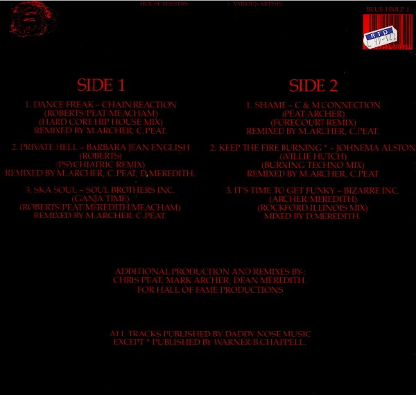 Various - Housemasters - Six Ultimate Rave Remixes | Blue Chip (Blue HMLP1) - main