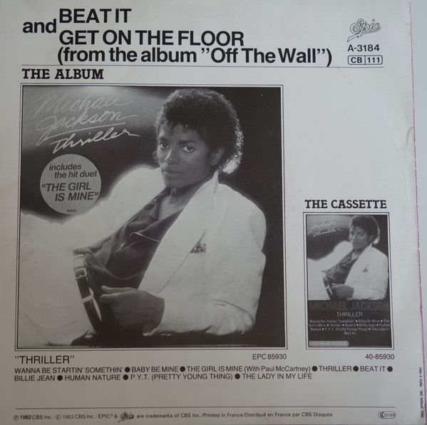 Michael Jackson - Beat It | Epic (EPC A 3184) - 2