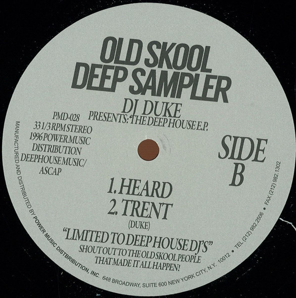 DJ Duke - Old Skool Deep Sampler (The Deep House E.P.) | Power Music Records (PMD-028) - 2 DJ Duke - Old Skool Deep Sampler (The Deep House E.P.) | Power Music Records (PMD-028) - 2