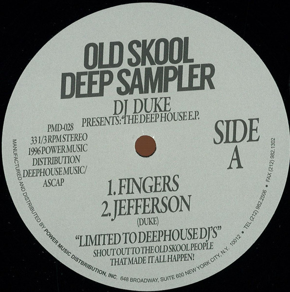 DJ Duke - Old Skool Deep Sampler (The Deep House E.P.) | Power Music Records (PMD-028)