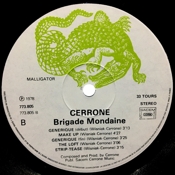Cerrone - Brigade Mondaine | Malligator (773805) - 4