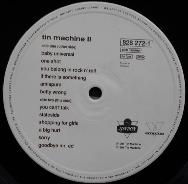 Tin Machine - Tin Machine II | London Records (828 272-1) - 4
