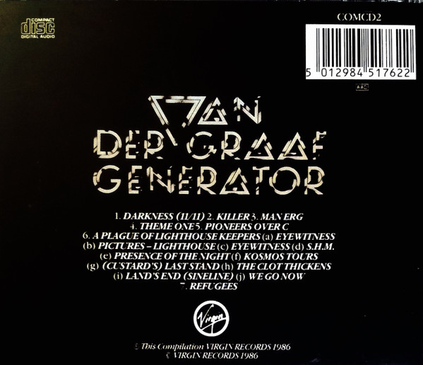 Van Der Graaf Generator - First Generation (Scenes From 1969-1971) | Virgin (COMCD 2) - 3 Van Der Graaf Generator - First Generation (Scenes From 1969-1971) | Virgin (COMCD 2) - 3