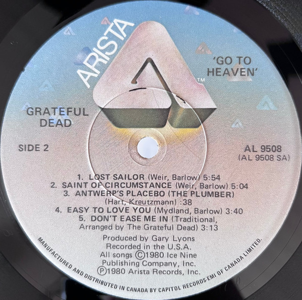 The Grateful Dead - Go To Heaven | Arista (AL 9508) - 3 The Grateful Dead - Go To Heaven | Arista (AL 9508) - 3