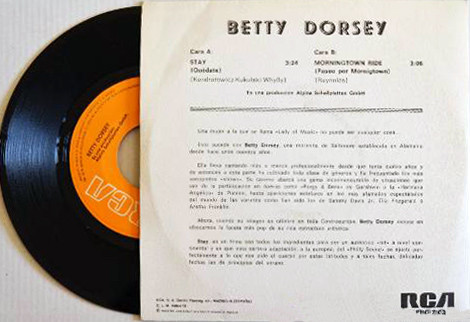 Betty Dorsey - Stay | RCA Victor (SPBO-7102) - 2 Betty Dorsey - Stay | RCA Victor (SPBO-7102) - 2