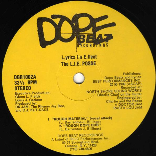L.yrics I.n E.ffect - Rough Material | Dope Beat Recordings (DBR1002) - main L.yrics I.n E.ffect - Rough Material | Dope Beat Recordings (DBR1002) - main