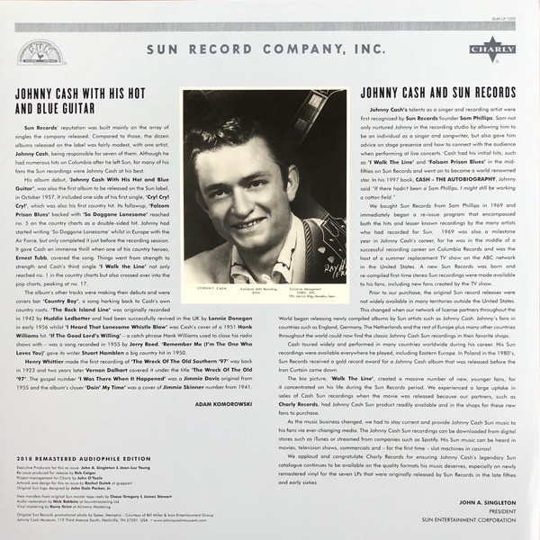 Johnny Cash - With His Hot And Blue Guitar | Sun (1220) - 3