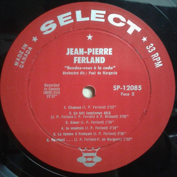 Jean-Pierre Ferland - Rendez-Vous À La Coda | Select (SP-12.085) - 4