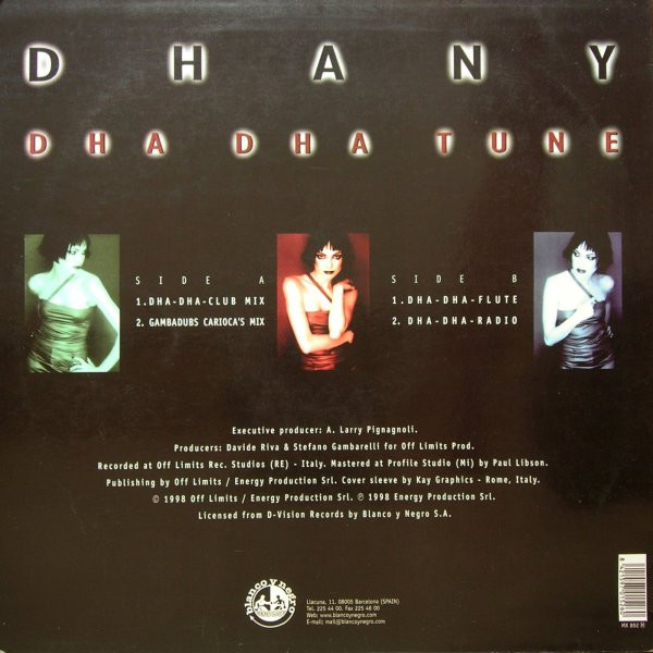 Dhany - Dha Dha Tune | Blanco Y Negro (MX 892 (M)) - 2
