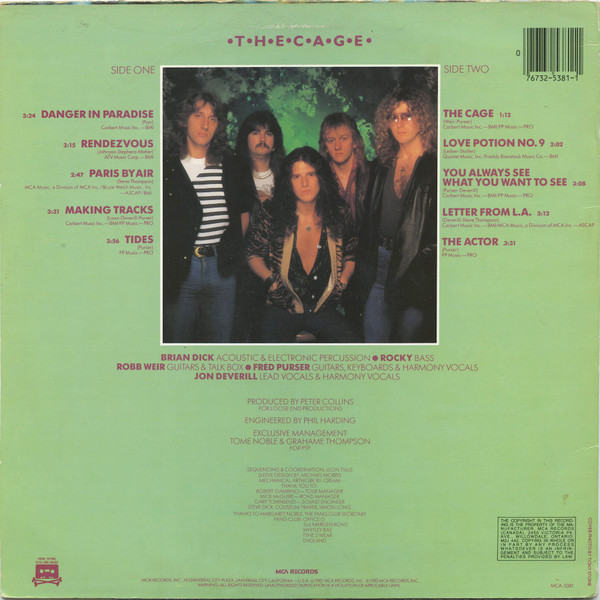 Tygers Of Pan Tang - The Cage [Vinyl] | MCA Records (MCA-5381) - 2