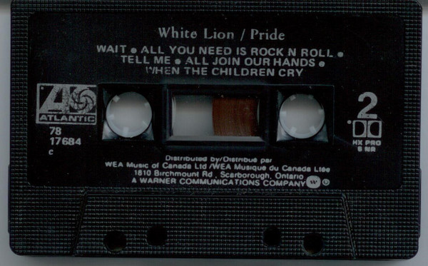 White Lion - Pride [Cassette] | Atlantic (78 17684) - 4