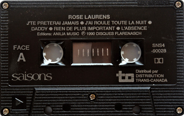 Rose Laurens - J'te Prêterai Jamais | Saisons (SNS4 -90028) - 3