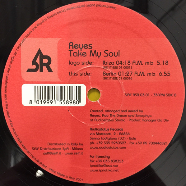 DJ Reyes - Take My Soul | Audiostatus Records (ASR003) - 2